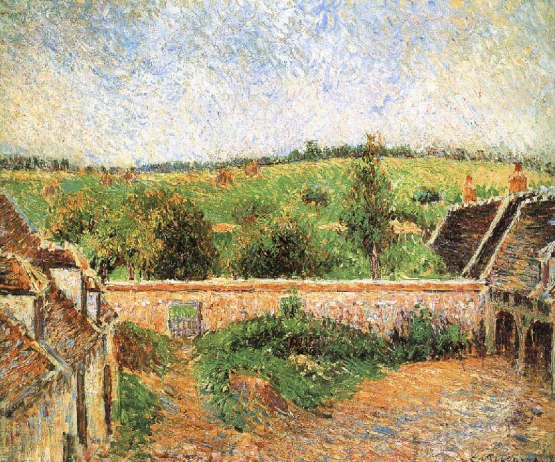 Camille Pissarro Farmer s yard oil painting picture